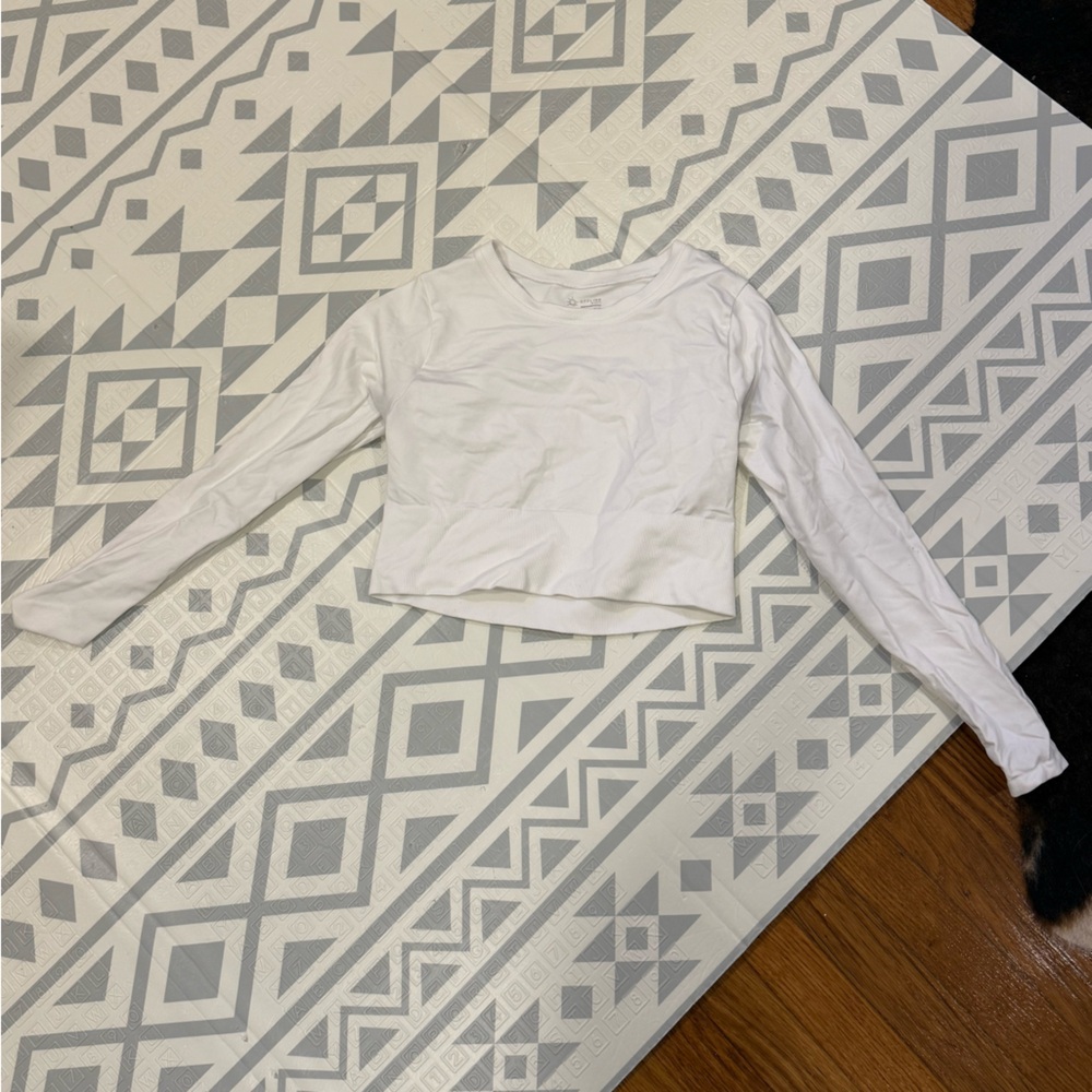 OFFLINE White Long Sleeve workout top